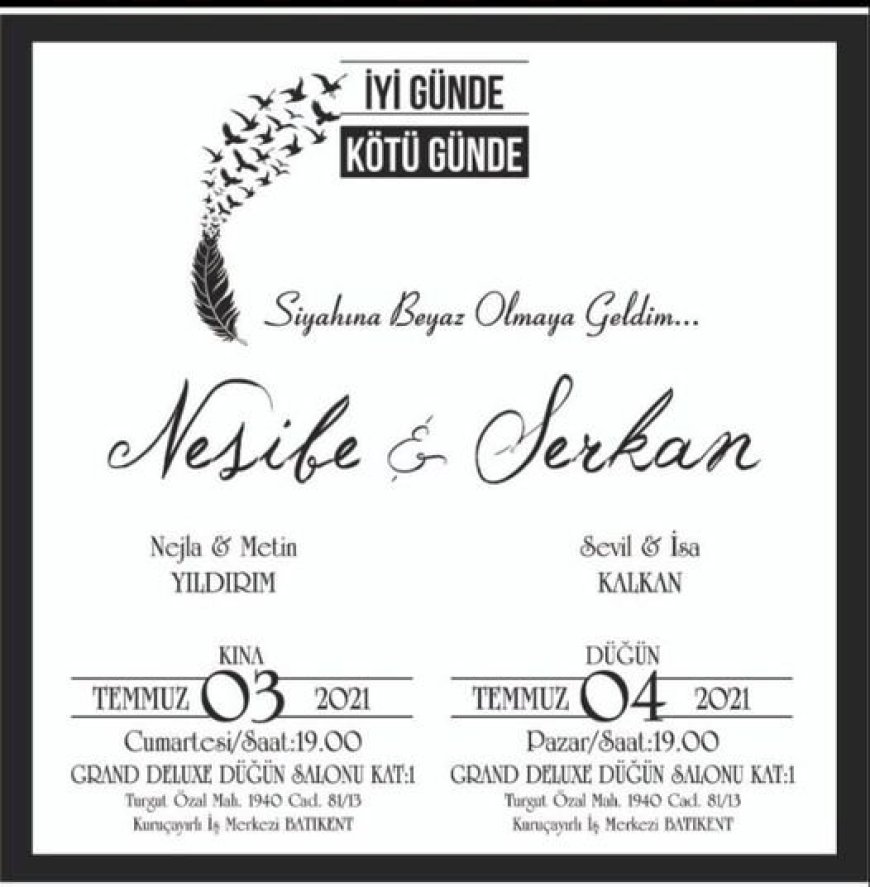 Nesibe ve Serkan'ın Düğün Törenleri