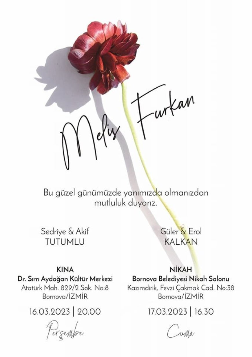Melis ile Furkan'ın Düğün Törenleri