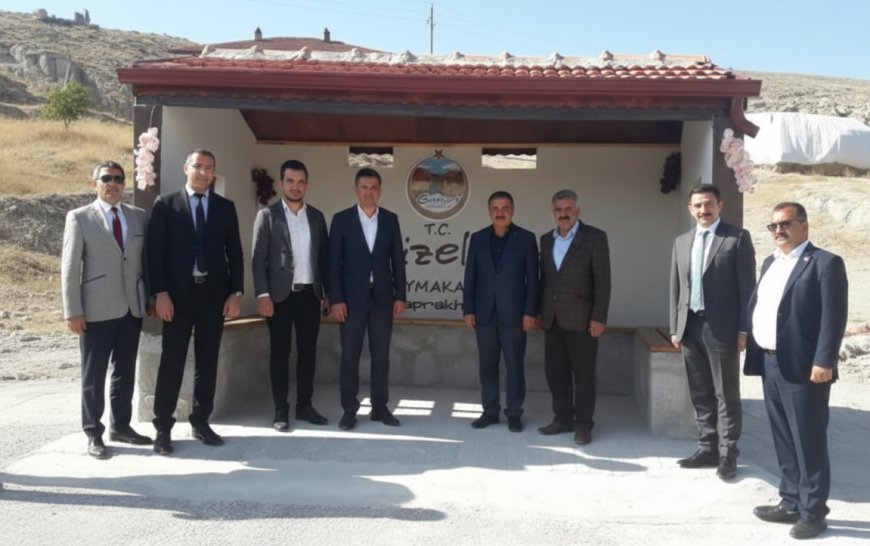 Köyümüzde Yapımı Tamamlanan Bekleme Durağı Hizmete Girdi