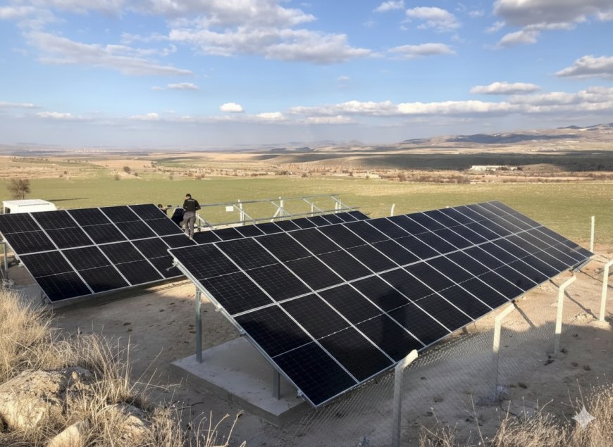 Yaprakhisar Köyü İçme Su Kuyusuna Güneş Enerjisi Panelleri Kuruldu