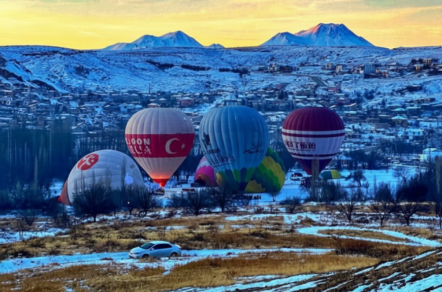 Yaprakhisar Köyü’nde Sıcak Hava Balonu Test Uçuşları Başladı